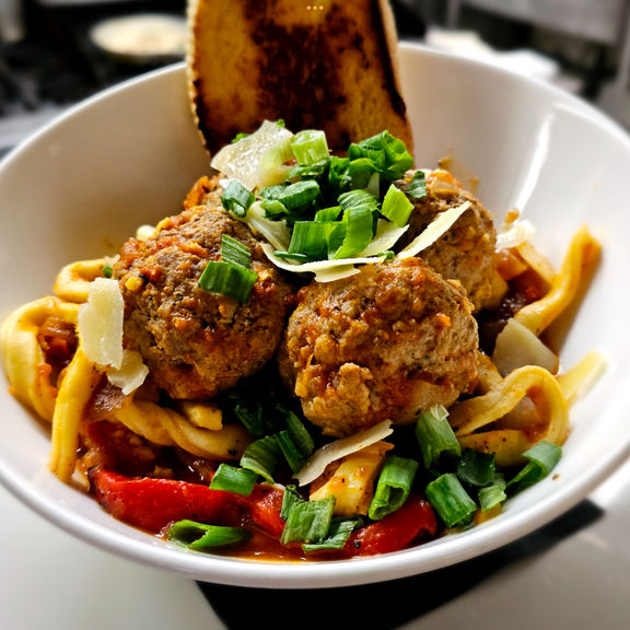 Lamb Meatball Fettuccini
